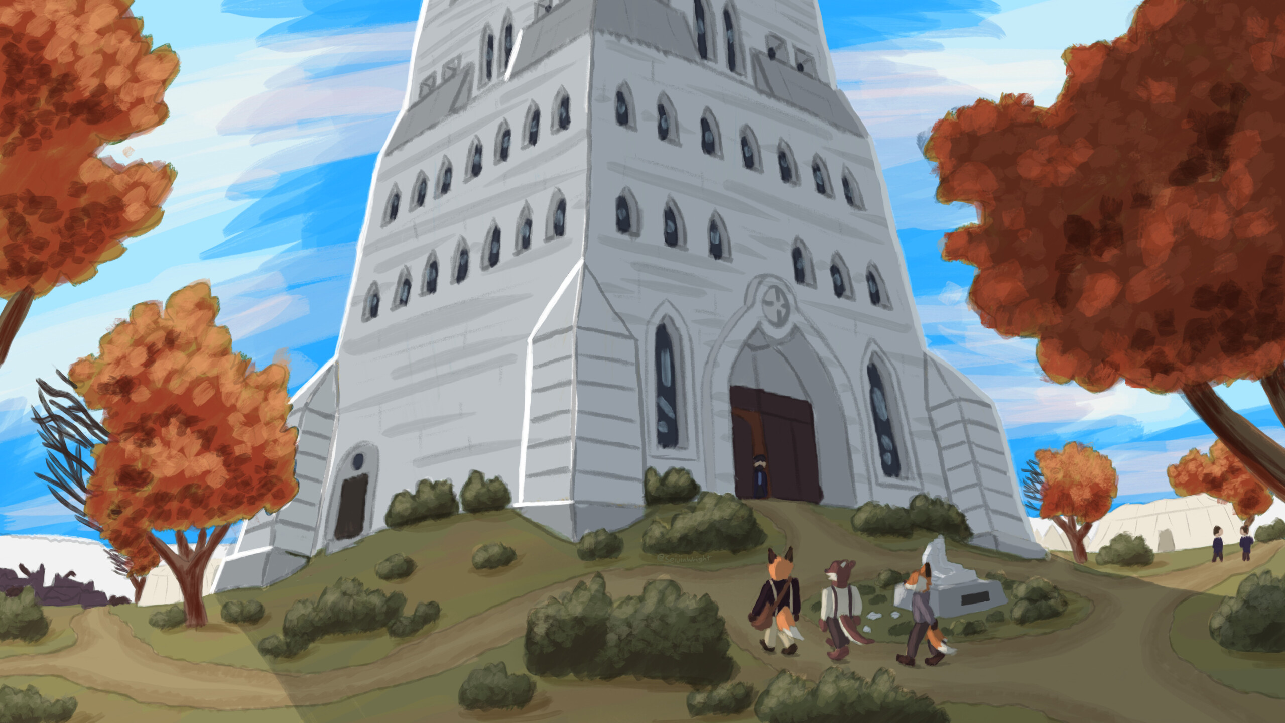 Environment Illustrations – Evan Wright's Portfolio